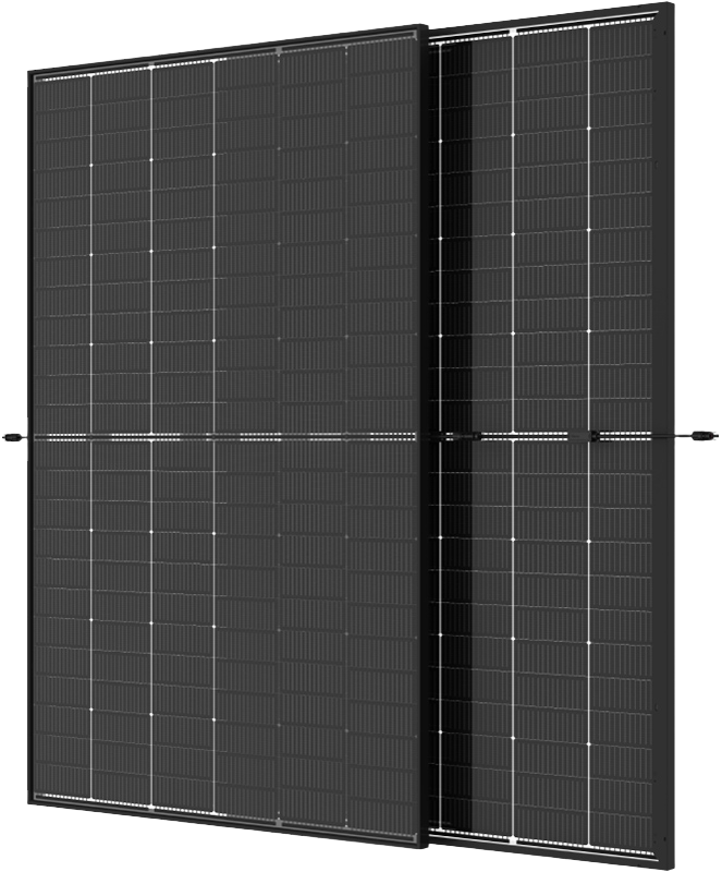 Trina - TSM-NEG9RC.27 - Glas/Glas, TOPCon, 440Wp, Bifazial, Black/Transparent